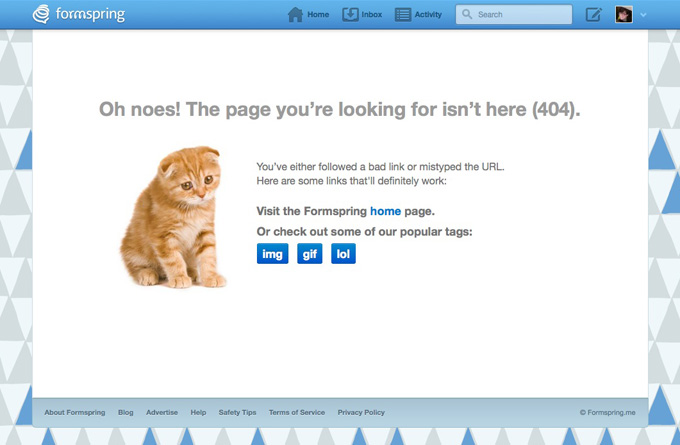 Formspring.me error 404 page Formspring.me error 404 page