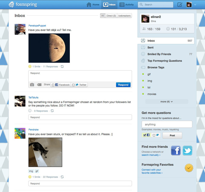 Formspring.me Inbox modules Formspring.me Inbox modules