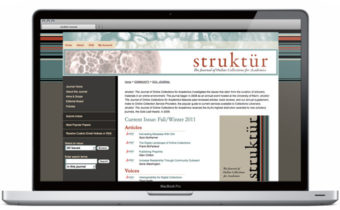 Struktur Digital Commons journal site design